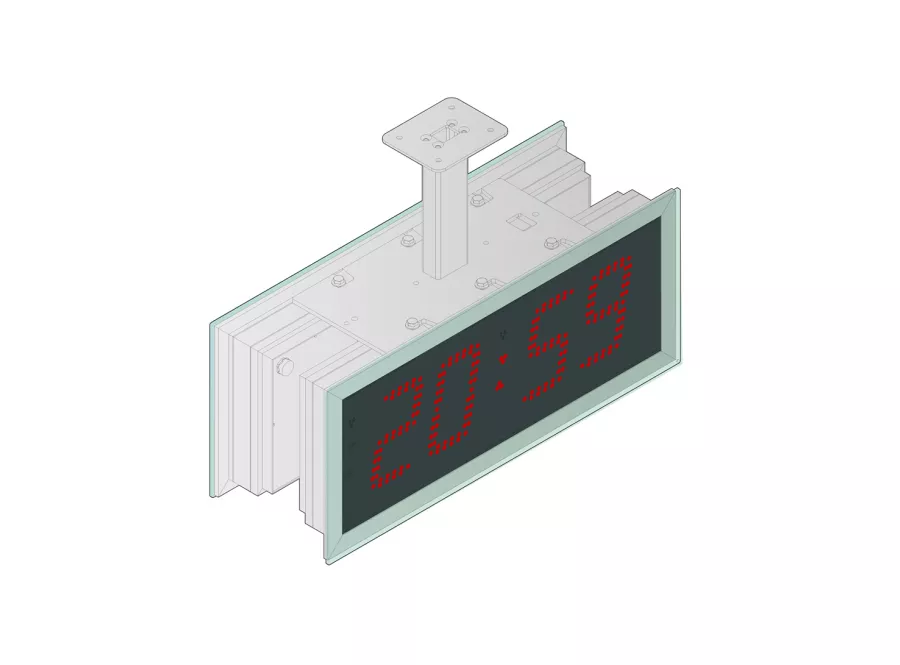 Horloge digitale extérieure LEDI REVERSO 12