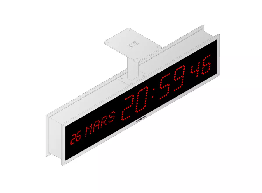 LEDICA REVERSO 10.M.S calendar digital clock