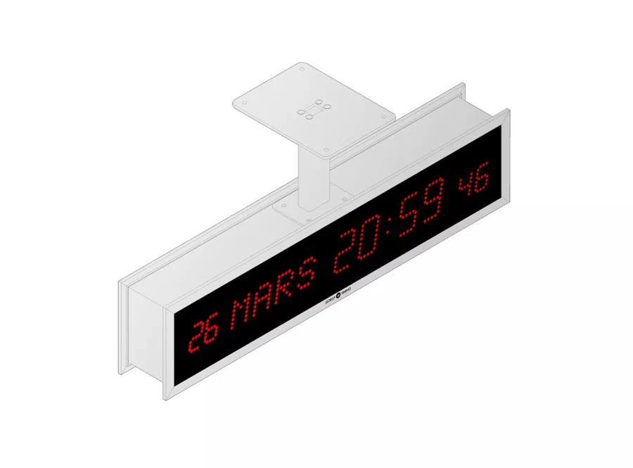 LEDICA REVERSO 7.M.S calendar digital clock