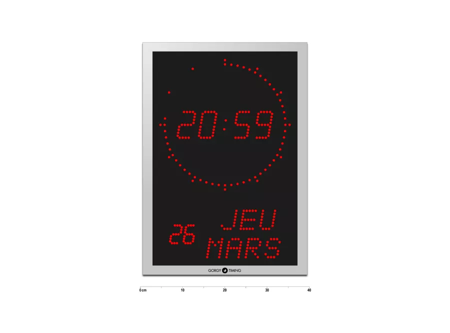 Horloge digitale calendrier LEDICA ALPHA 7.60.M