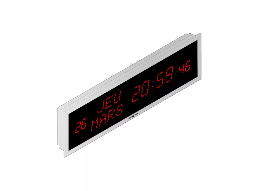 LEDICA ALPHA 7.M.S calendar digital clock