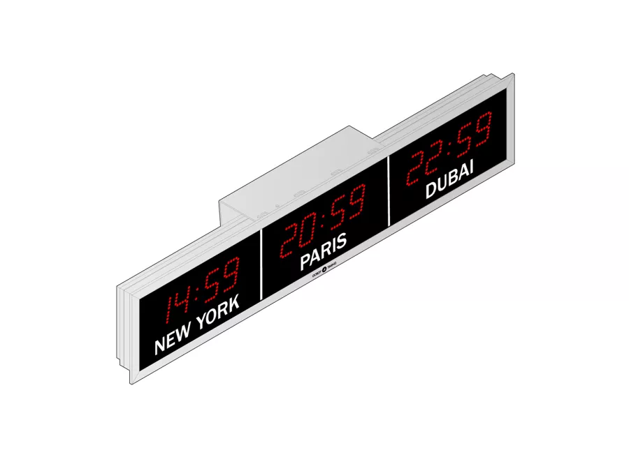 LEDI WORLD 7 multizone digital clock