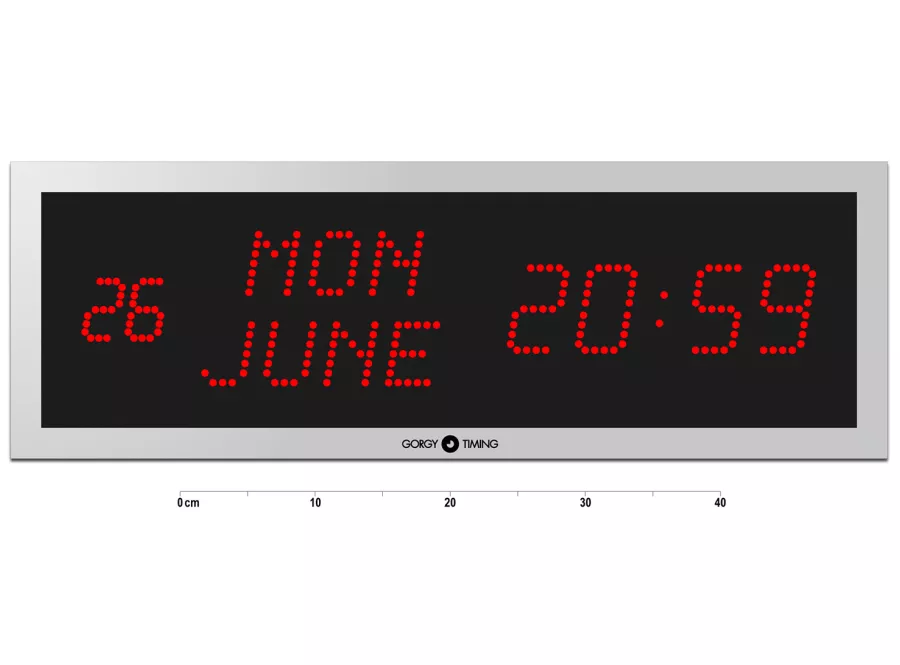 LEDICA ALPHA 7.M calendar digital clock