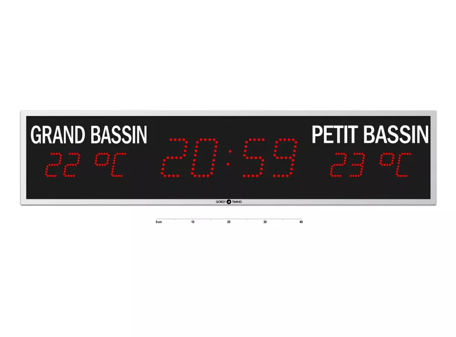 Horloge digitale avec température LEDI POOL